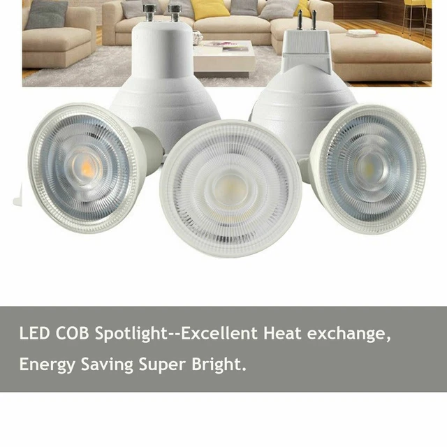 Dimmbar 7W GU10 MR16 GU5.3 E27 E14 E12 COB LED Strahler Birne ersetzt 220V Lampe