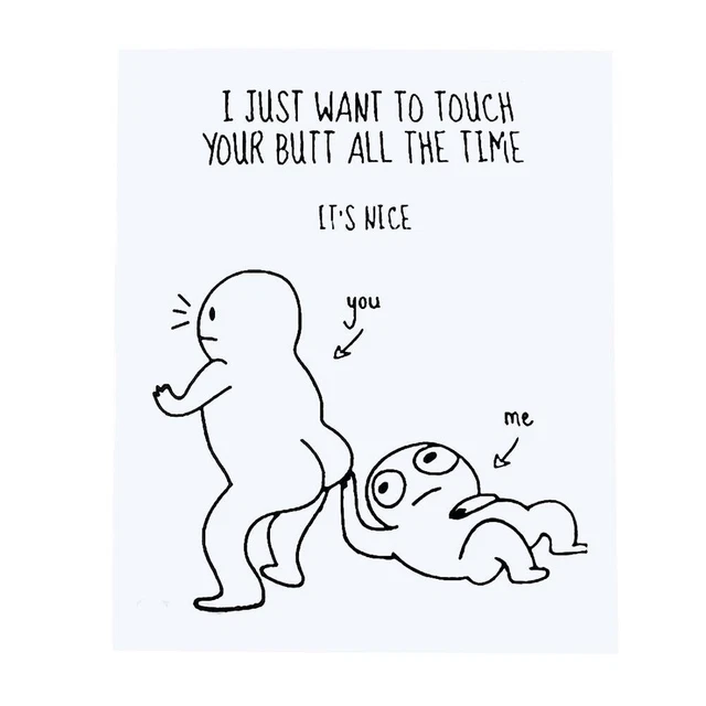 Greeting Card - Love' Valentine's Day' Anniversary' Funny'
