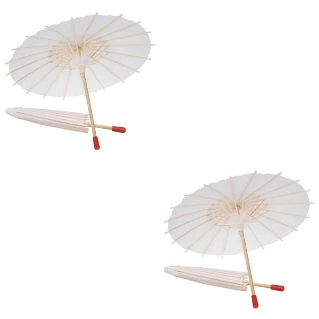 4 Pcs Vintage Decor Wedding Prop Umbrella Parasol Craft Japanese