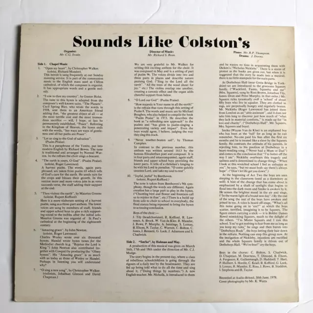 SOUNDS LIKE COLSTONS - Colston's Preparatory School Bristol 1978 Choir Recording 2