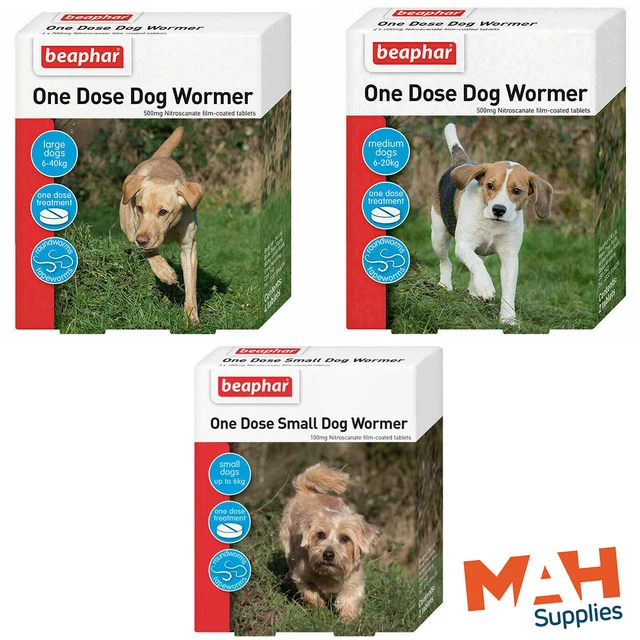 DOG WORMING TABLETS Dog Wormer Puppy Wormer One Dose Worming Tablets £9