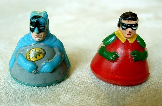 VINTAGE 1960'S MARX Toys Batman and Robin Rolykins Figures £32.00 ...