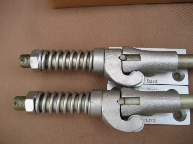 VTG NOS 2 Pc. Glynn Johnson Overhead Door Holder Stop 2 No GJ76 S3 Silver 391C 3