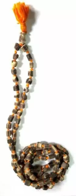Tulsi Geknüpfte Perlen Japa Mala Halskette Gebet Yoga Meditation Hinduismus...