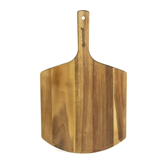 Pizzacraft Acacia Purpose Wood Pizza Peel and Charcuterie Board Rich Walnut