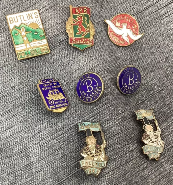 Butlins Pin Badges 1947 - 1953 WE