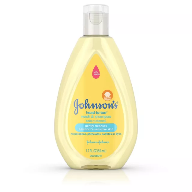 Johnsons Head-to-toe Tearless Gentle Baby Wash & Shampoo, 1.7 Fl. Oz, 1.70 Oz