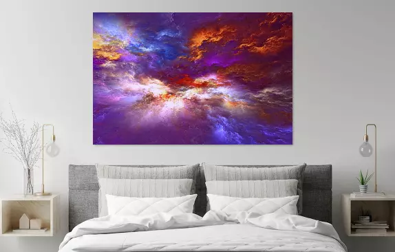 Beautiful Abstract Clouds Colourful Print Home Decor Wall Art choose your size