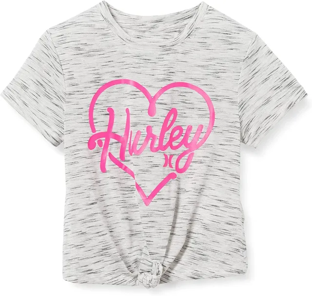 T-shirt bambina Hurley Hrlg Heartbreaker annodata taglia XL 14 anni