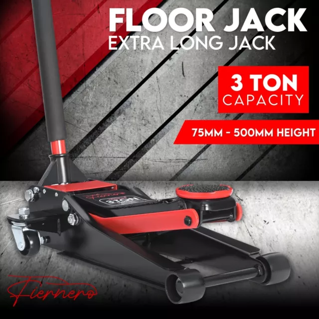 New 3 Ton Low Profile Trolley Jack Hydraulic Floor Car Lifter Dual Pump +S