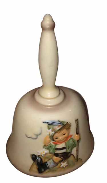 Hummel Goebel Annual Bell Mountaineer Child With Walking Stick 1984 Vintage