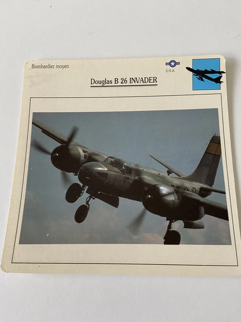 Carte Collection Bombardier Moyen Douglas B 26 INVADER