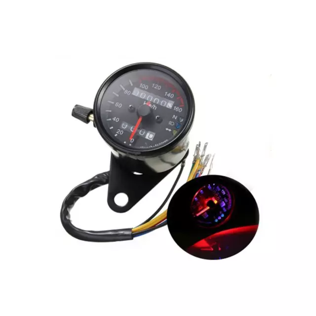 schwarz 12v led-hintergrundbeleuchtung signal motorrad odometer kmh