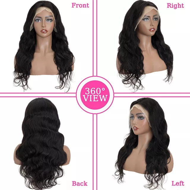 Body Wave Lace Front Wigs Human Hair 150Density Glueless 13x4 Realistic Hairline 3