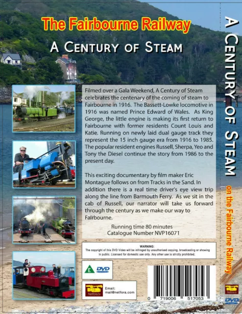 Fairbourne Railway Wales - Century Of Steam Engines DVD + Driver’s View - VIDEO 2