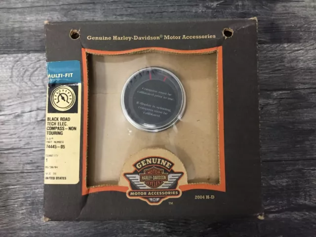 NEW Harley Davidson Electronic Compass Gauge Kit 74445-05 #94 *