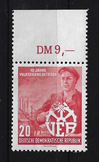 E743) DDR Nr. 527 YII postfrisch ATTEST PAUL BPP EINWANDFREI Michel 850 Euro