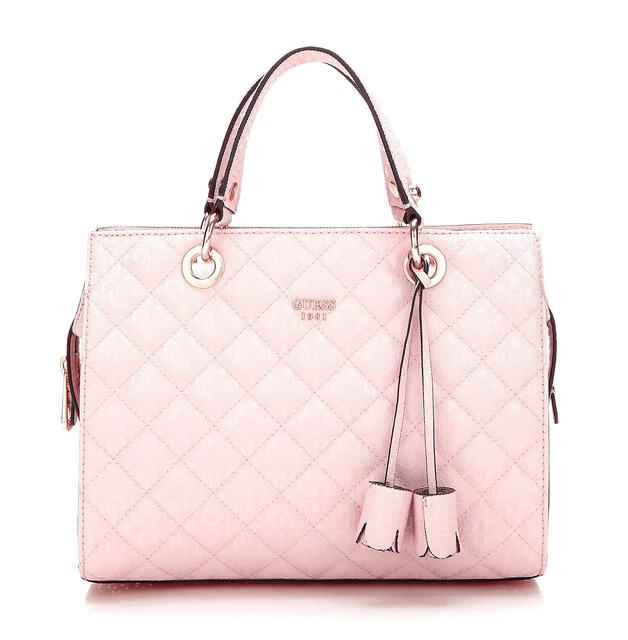 GUESS SERAPHINA Satchel Blush, Bolso de Mano Bolso de Mujer Bolsa con Asas