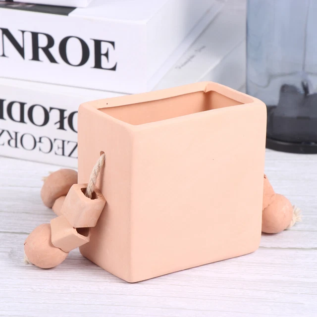 2 pcs Becken Terrakotta Töpfe Keramik Desktop Pflanzer Tiny Porzellan Pflanzer 11