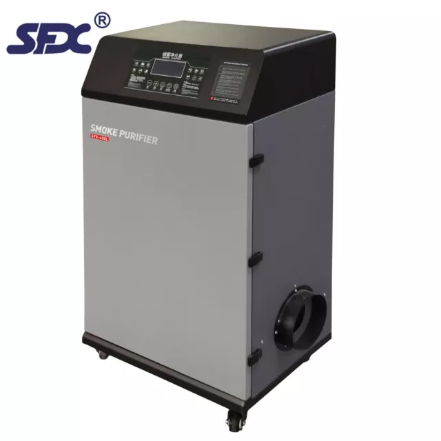 SFX Solder Fumes Purifier with 8 Layer Dust Bag Laser Fume Extractor 0.5um 99.9%