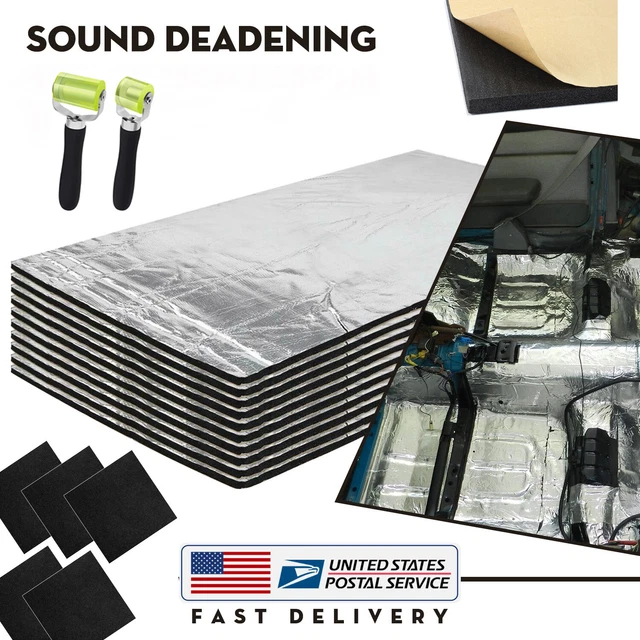 SOUND DEADENER CAR Insulation Automotive Reduce Heat Shield Selfadhesive Mat US 52.88