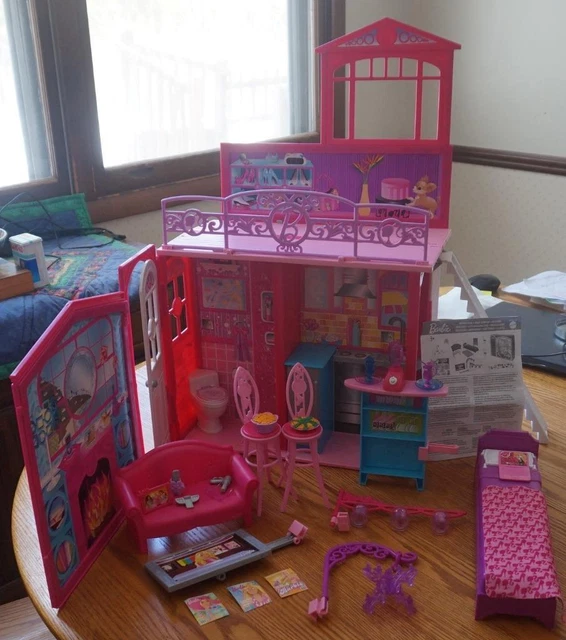 Barbie Mattel Glam Vacation Beach House 2009 Fold Go R4186 Furniture Accessories Barbie Mattel Glam Vacation Beach House 2009 Fold Go R4186 Furniture Accessories