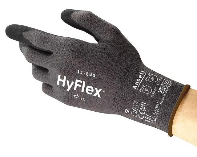 12 Paar Ansell Handschuh HyFlex 11-840 Gr. 9