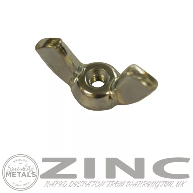 M3 (3mm) Zinc Plated Wing Nuts Butterfly Nut for Bolts & Screws | UK Supply