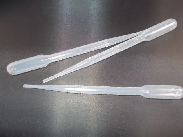500 Pasteur Pipette PE 3 ml graduiert 3ml Kunststoffpipetten Dosierpipette Plast