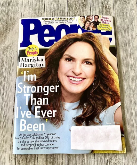 PEOPLE MAGAZINE JANUARY 22, 2024 Mariska Hargitay Inside Golden Globes