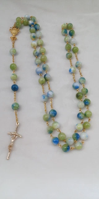 CHAPELET DE PRIÈRE en perles de pierre naturelle EUR 29,00 - PicClick FR