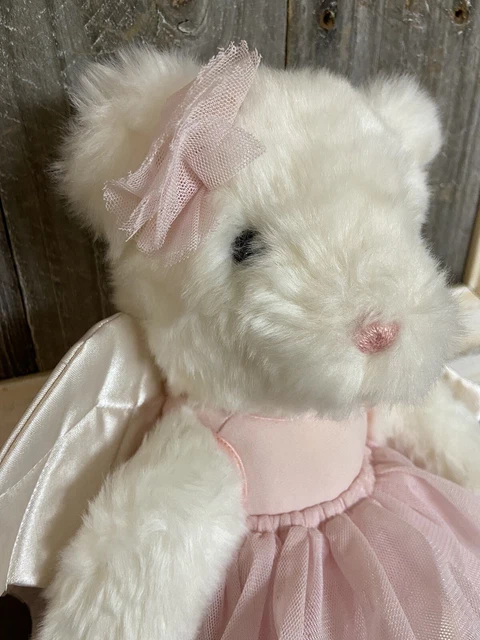 NWT VICTORIA SECRET Pink Ballerina Angel Wings GUND Teddy Bear