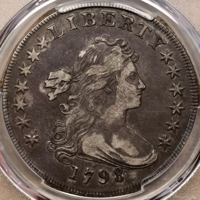 1798 B.23 BB-105 Bust Dollar, PCGS VF30, ORIGINAL SUPER SWEET DavidKahnRareCoins