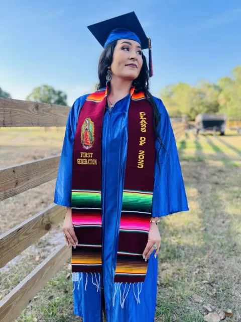 Mexican zarape graduation sash class of 2023 sarape stole grad Estola Sashes