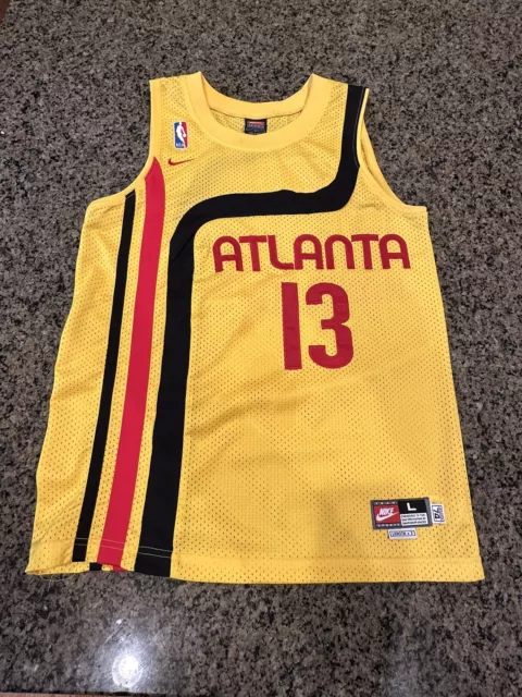 Trae Young Atlanta Hawks Size 48 L Nike City Edition Swingman Mens Yellow  NWT