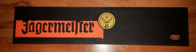 Jägermeister Barmatte, Abtropfmatte, schwarz, Logo gold Barzubehör, Gastro, Neu