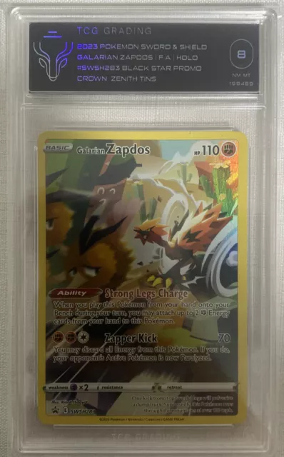 Galarian Zapdos 2023 Pokemon Sword Shield Black Star Promo SWSH283 NM