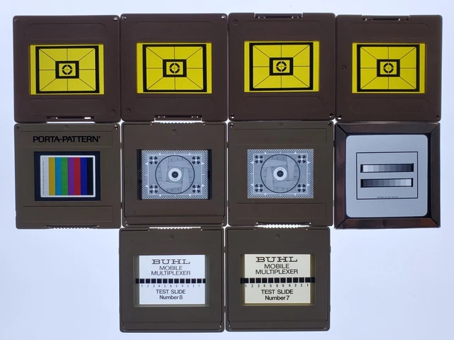 Porta Patterns Test Slides - Grey Scale, Color, BUHL Mobile Multiplexer - Set 10