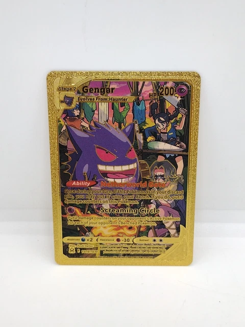 pokemon cards TG10-TG30 Gengar HP200 Gold Foil Art Card