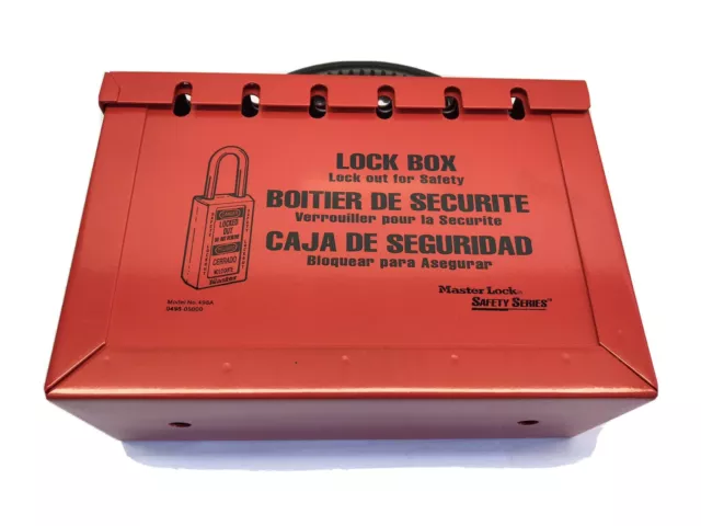 Master Lock 498A Portable Group Lock Out Box - Safety Lockout 0498-05000