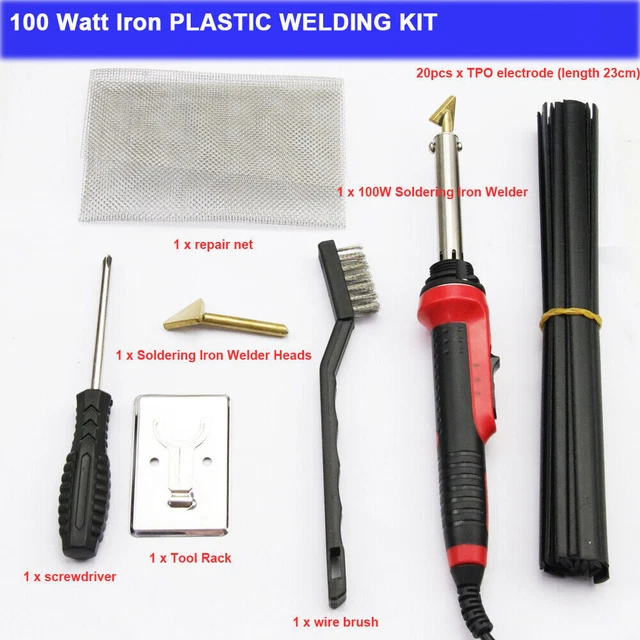 100 Watt Iron Plastic Welding Kit Car Bumper Dashboard Kid Repair Welder Tool US 100 Watt Iron Plastic Welding Kit Car Bumper Dashboard Kid Repair Welder Tool US