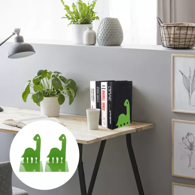 Adjustable Dinosaur Bookends for Kids' Books and Magazines