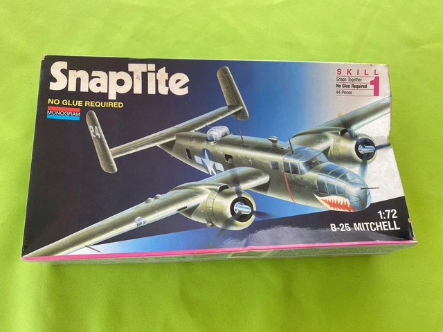 SnapTite Monogram B-25 Mitchell Aviation Plane Model 1:72