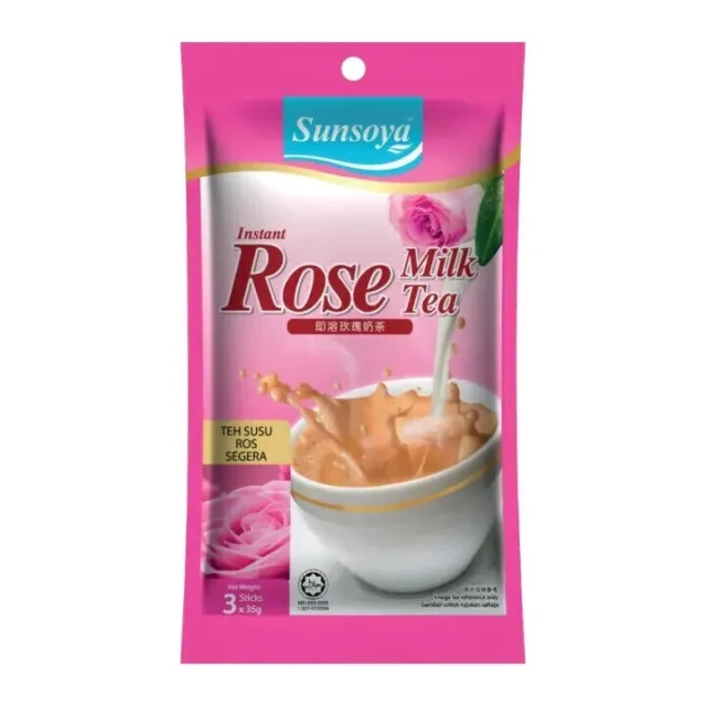 SunSoya Rosa Latte Tè , 35g X 3's Mondo Ampio