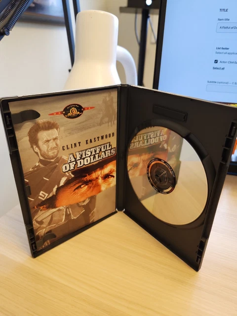 Fastuful A FISTFUL OF Dollars & For a Few Dollars More DVD 2 Clint Eastwood ...