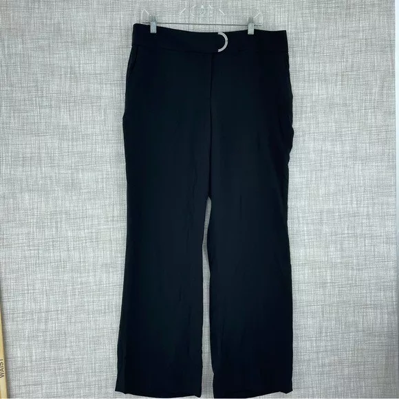 Calvin Klein Womens Size 14 straight leg dress pants black 0602