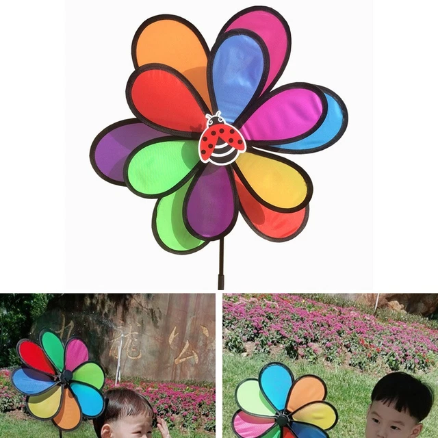 Moulin à Vent En Forme De Tournesol - Décoration De Jardin - Décoration De Jardin En Plein Air - Tournesol Jaune - Moulin à Vent - Fleur D'été - Fleurs Jaunes