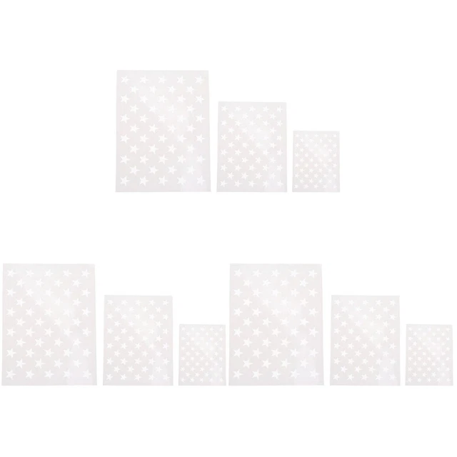 UNICRAFTALE Stencil in Metallo Ritagli Quadrati e Rettangolari per Diario in Acciaio Inossidabile Modello Geometrico per Pittura e Fai Da Te Scrapbooking