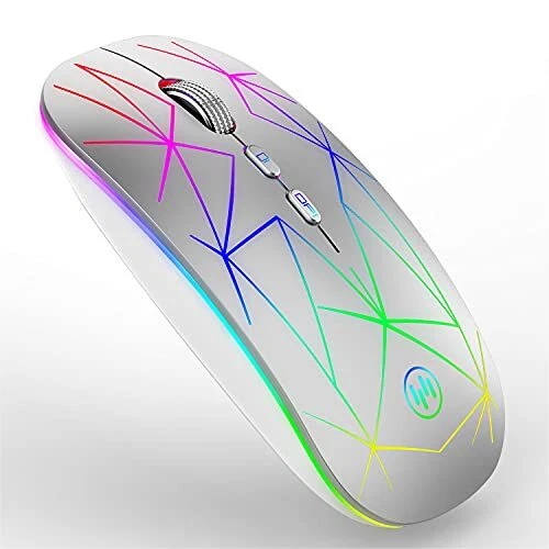 Uiosmuph U18 sans Fil 2.4 GHz Rechargeable silencieuse Souris Optique avec ré...