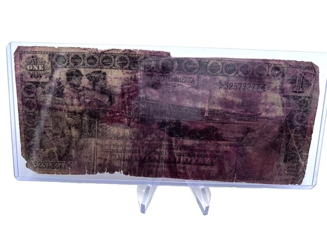 1896 $1 Large Educational Silver Certificate. Lot.32